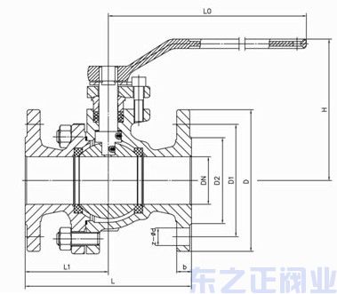 金屬硬密封球閥結構圖
