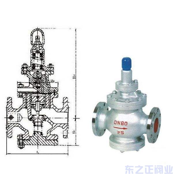 蒸氣減壓閥結構圖